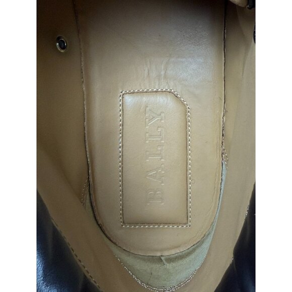 Bally Hervey Distresed Leather High Top Casual Sneakers Men's Size 10 D Brown - Picture 9 of 10